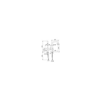 Elektroniczna armatura kuchenna GRANDIS E, 6 V, chrom , typ hd-m